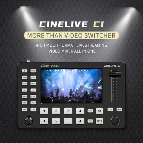 Cinetreak Cinelive Cl-C1 Compact 4-Channel Hdmi Streaming Video Switcher With 5" Display - Image 5
