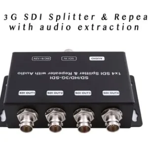 1 In x 4 Outputs 3G SDI Splitter & Repeater With Audio Extraction