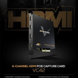 AVMATRIX VC42 1080p HDMI PCIe 4-Channel Capture Card