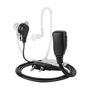 Artek Air Acoustic Tube covert Earpiece Throat Mic Air Tube Earpiece Headset for Baofeng UV5R BF-888S walkie talkie