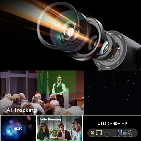 VIDEOCAST VC90A 10X 4K AI Tracking PTZ Camera for Online Teaching, Worship etc - Image 4