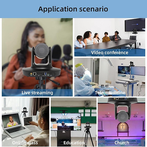 VIDEOCAST VC90A 10X 4K AI Tracking PTZ Camera for Online Teaching, Worship etc - Image 3