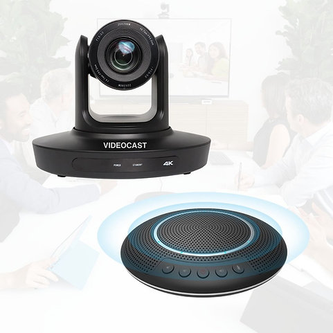 Videocast Smart Video Conferencing System with PTZ Camera and Speakerphone